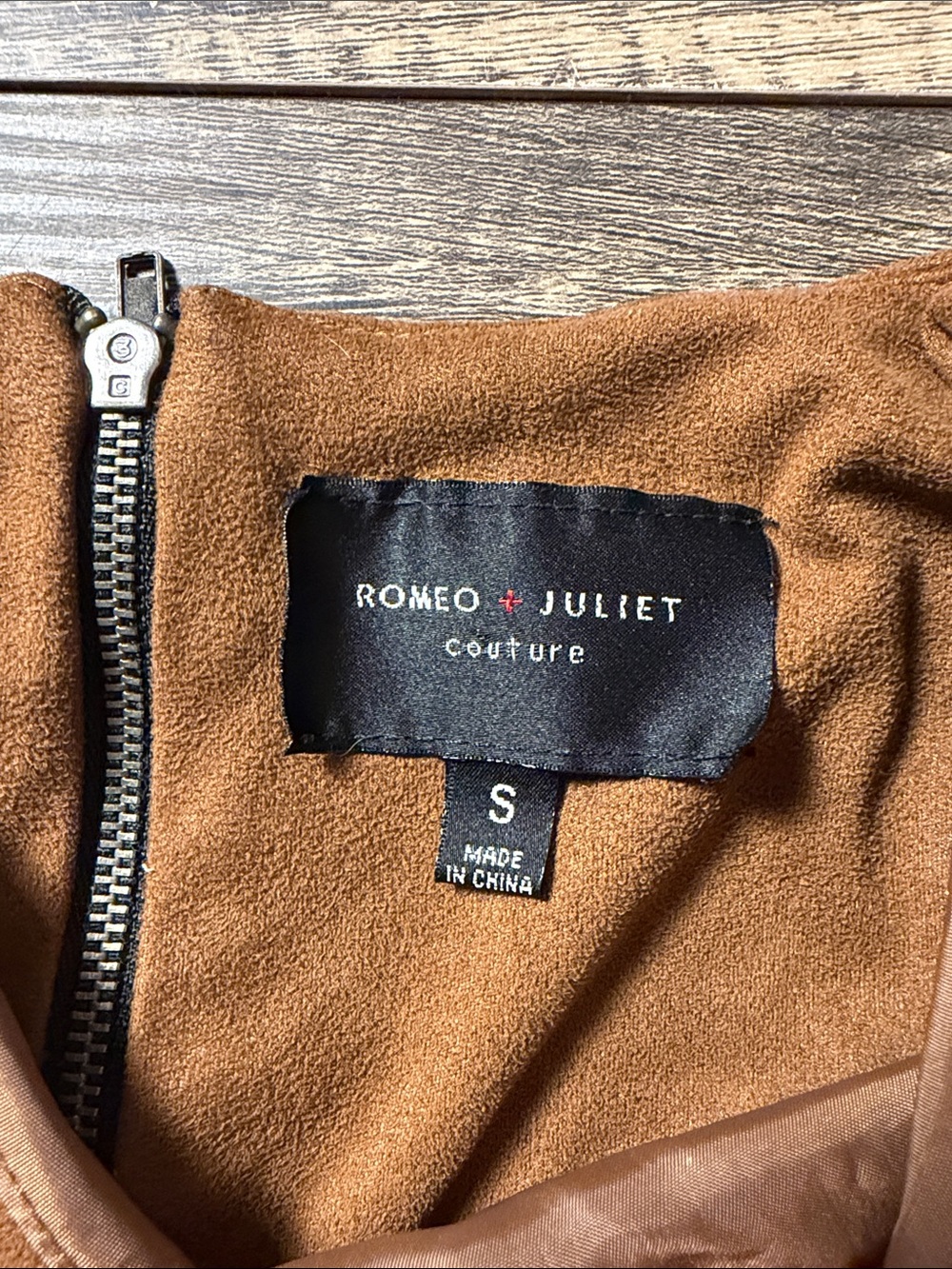 Faux Suede Brown Tank - Picture 2 of 4